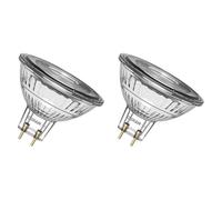 Osram Réflecteur LED Spot Star MR16, 2 700 K blanc chaud, 2 W, GU5.3, 36°, 210 lm, basse tension, transparent, pour spots, vitrines, éclairage d'accentuation, 15 000 h (Lot de 2)