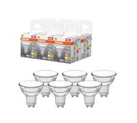Osram Réflecteur LED Spot Star PAR16, 2700 K blanc chaud, 3,1 W, GU10, 120°, 350 lm, transparent, pour éclairage ponctuel, éclairage de zone, 15 000 h,6-Pack