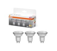 OSRAM Réflecteur LED Spot Star PAR16, 2700 K blanc chaud, 3,7 W, GU10, 36°, 350 lm, transparent, pour spots, éclairage d'accentuation, vitrines, 15 000 h,2-Pack