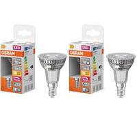 Osram Réflecteur LED Superstar PAR16 50 à intensité variable, 2 700 K blanc chaud, 3,7 W, E14, 36°, 350 lm, 15 000 h, pour éclairage ponctuel, éclairage d'accentuation, petite douille (Lot de 2)
