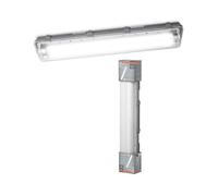 OSRAM Réglette LED étanche Submarine, 2x7W, blanc neutre 4000K, 1300lm, IP65, résistante à la poussière et aux projections d'eau, pour caves et garages