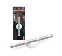 OSRAM Réglette LED LEDstixx 6500K à piles argent, boîtier aluminium, forme compacte, pour montage adhésif ou mural, pour intérieur, IP20