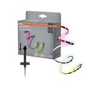 Osram Ruban LED RGB FLEX AUDIOTV 2M, blanc, 3,7 W, 50 lm, récepteur sonore intégré, capteur de couleur, longue durée de vie, installation facile, avec connexion USB, autocollant, indice de protection