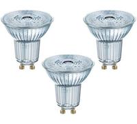 Osram Set 3 Ampoules LED PAR16 GU10 Verre Avec Réflecteur 2700K Warm Blanc [EEK: A++]