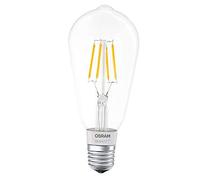 OSRAM Smart+ Ampoule LED à Filament Connectée | Culot E27 | Forme Edison | Dimmable | Blanc Chaud 2700K | 5,5W (50W) - 650 Lumens | Compatible Bluetooth - Pilotable avec Siri via Apple HomeKit