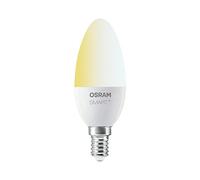 OSRAM Smart+ Ampoule LED Connectée | E14 | Forme Flamme | Dimmable | Blanc Chaud/Froid | 6W (équivalent 40W) | Pilotable avec Amazon Alexa via une passerelle Zigbee