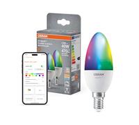 Osram SMART+ Bougie RGB (lot de 2, E14, 9W) - blanc chaud à froid + RGB - compatible Matter via Wi-Fi - Alexa, Google, Apple