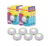 OSRAM SMART+ DOT-IT TWIST & SHAKE, veilleuse mobile intelligente ou lumière pour enfants avec 16 millions de couleurs RGB, contrôlable par pression et rotation ou application, magnétique, pack de 6