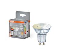OSRAM SMART+ LED Spot PAR16 GU10 Blanc chaud, dimmable, Matter via WiFi, contrôlable via application et assistant vocal, 4,7 W, 2700 K, forme réflecteur