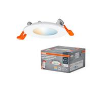 OSRAM SMART+ Matter Downlight LED Encastré Slim Blanc 85mm, 4.5W, 240lm, TW 3000-6500K, Matter WiFi, Alexa, Encastré