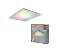 OSRAM SMART+ Matter over Wifi plafonnier, luminaire en aluminium blanc, 300x300mm RVB + W, Protection IP20, pour l'intérieur
