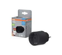 OSRAM SMART+ MATTER prise UE en noir, prise intelligente avec technologie Matter over Wi-Fi pour intégrer appareils électriques au système domotique