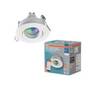 Osram Smart Matter Spot LED encastrable IP65 RGBW réglable blanc, 4,7 W Smart Home, dimmable, contrôle par application, lot de 3