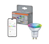 Osram SMART+ Spot LED RGB PAR15 (lot de 2, GU10, 5W) - 16M couleurs - température réglable - compatible Matter via Wi-Fi - Alexa, Google, Apple