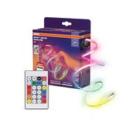 OSRAM SMART WIFI COB Rubans COB décoratifs multicolores avec MAGIC RGB, WiFi et effet de lumière homogène, gradable, silicone, 5 m, ampoule non interchangeable