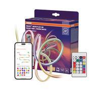Osram SMART WIFI NEON FLEX MGC RGB TW RC Rubans LED multicolores et blancs pour l’extérieur, technologie WiFi et distribution homogène de lumière, gradable, blanc, silicone, 3 m, ampoule non