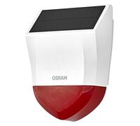 Osram SMART+ WiFi Sirène Extérieure, 95dB, SOLAIRE, Rechargeable, 2 Haut-parleurs, Alarme Anti-sabotage, IP65, Contrôle par Application, Alexa/Google