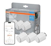 OSRAM Smart+ WiFi Thermostat de radiateur, IP20, Plastique, Blanc, Pack de 3