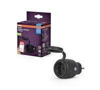 OSRAM SMART+ ZIGBEE prise extérieure UE, prise extérieure avec contrôle de la consommation d'énergie en noir en PP, protection IP44, intégration d'appareils dans la maison connectée