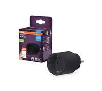 OSRAM SMART+ ZIGBEE prise UE en noir, prise intelligente avec contrôle de la consommation d'énergie et technologie ZigBee pour intégrer appareils électriques au système domotique