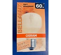 OSRAM SOFT MANDARINE BELLALUX T60 E27 ES 230V 60W SOFTONE ORANGE AMPoule