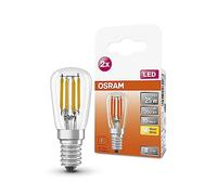 Osram Special T26 Fil 25 Small LED Lampe spéciale avec base de vis E14, conception extrêmement petite, double pack, 2,8W, 250 lm, 2700k, lumière blanche chaude, longue durée de vie