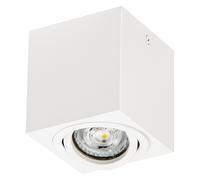 Osram Spot de plafond Spot Surface Square, blanc, avec culot GU10, peut être équipé d'une lampe normale ou intelligente, angle de faisceau flexible, protection IP20, boîtier de haute qualité