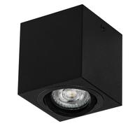 OSRAM Spot de plafond Spot Surface Square, noir, avec culot GU10, peut être équi