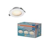 Spot encastrable LED Essential IP44 Dim 97mm 4,5W métal, lot de 3 downlights sa