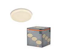 Osram Spot encastrable LED Essential Orientable 173 mm 18 W, downlight orientable blanc chaud 3 000 K, acier blanc IP20