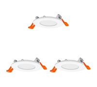 Osram Spot encastré LED Downlight Slim 85mm, 4.5 W, 4000K Blanc froid, 240lm, Blanc, Plastique, Driver intégré (Lot de 3)