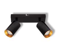 Osram Spot LED Éternel Plafonnier 2x GU10, plaque, noir/or,