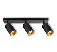 Osram Spot LED Éternel Plafonnier 3x GU10, plaque, noir/or,