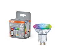 OSRAM Spot LED SMART+, GU10, 4,7 W, RGBW, forme réflecteur, WiFi, contrôlable via application et assistants vocaux tels qu'Alexa, Google Home, dimmable, avec Matter