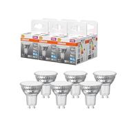 Osram Spot LED Star PAR16 5,6 W 865, 6 500 K lumière du jour, GU10, 120 °, 620 lm, design entièrement en verre,6-Pack