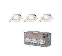 Osram Spot de plafond LED HOMELIGHTING 4099854595653 4,9W 220 lm 2700K pivotant blanc lot de 3