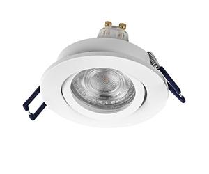Osram Spot Set Spot LED encastrable flexible 4,5 W Blanc, 2 700 K Blanc chaud, aluminium, fixation par clic orientable, lot de 3