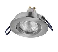 Osram Spot Set Spot LED encastrable flexible 4,5 W nickel satiné, 2700 K, aluminium, fixation par clic pivotant, lot de 3