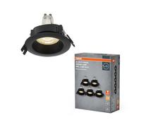 Osram Spot Set Spot LED encastrable GU10 Press 2,6 W Noir, 200 lm 2700 K Blanc chaud, IRC ≥ 80, boîtier en plastique, lot de 5
