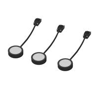 OSRAM spot sous meuble rond 65mm 3 x 3W, 830 blanc chaud, en noir aluminium, pro