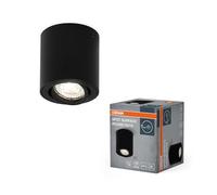OSRAM Spot Spot Surface Round pour montage au plafond, noir, culot GU10, peut être équipé d'une lampe normale ou intelligente, angle de faisceau flexible, protection IP20, boîtier de haute qualité