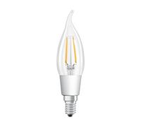 Osram Star+ Ampoule LED à Filament | Culot E14 | Forme Flamme Coup de Vent | Dimmable (Glow DIM) | Blanc Chaud 2000K/2700K | 5W (équivalent 40W)
