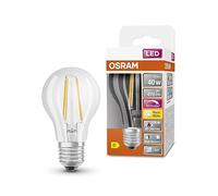 OSRAM Superstar + Classic A Fil 40 LED lampe, E27, 3,4W, 470LM, 2700K, Lumière blanche chaude, charge pour les yeux inférieure, moustiquable