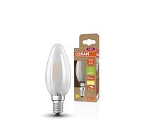 OSRAM Superstar + Classic B GLFR 40 LED lampe, E14, Ministry Form, 2,9W, 470LM, 2700K, Lumière blanche chaude, Dimmable, technologie de filament LED, Classe d'efficacité énergétique C