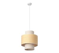 OSRAM Suspension cylindrique DECOR Wrap E27 Beige diamètre 350mm, raphia et bas