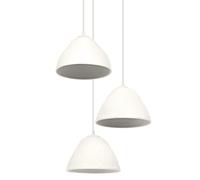 OSRAM Suspension Decor Camel Bell blanche en métal et papier mâché,3x E14, diam.