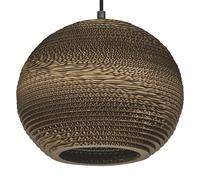 OSRAM Suspension Decor Cardboard Ball marron en carton ondulé, légère, E27, diam