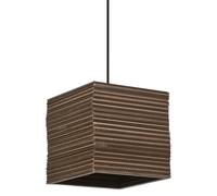 OSRAM Suspension Decor Cardboard Square marron en carton ondulé, luminaire, E27,