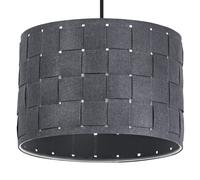 OSRAM Suspension Decor Felt Weaving gris foncé en feutre et métal, E27, diam. 28