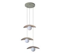 OSRAM Suspension DECOR Pearl 3x G9 Beige, lampe suspendue en feutre, verre et m